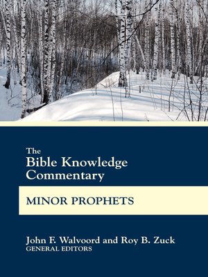 cover image of BK Commentary Minor Prophets
